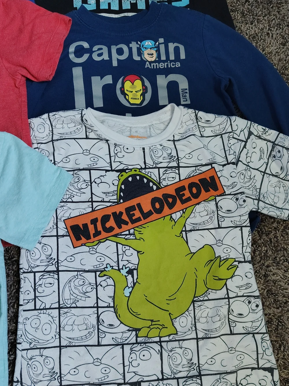 Kids Boys Size 4T Clothes Lot 12pc (Sonic - Marvel -Dinosaurs)